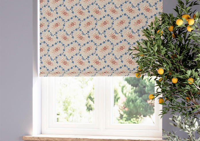 Land & Shore Lorie (Blackout), Red Blue - Twist&Fit Roller Blind - Image 5